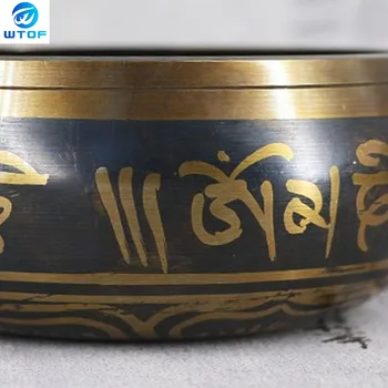 Nepál Misy Spevu Misy Ručný Tapping Metal Craft Buddha Krúžok Bell Náboženské Kamenina Povodí Tibetskej Meditácie Spevu Misy