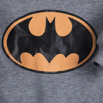 New Born Detské Oblečenie Romper Batman Jumpsuit Handričkou Oblečenie Bat Dieťa, Chlapec, Dievča Remienky Hoodies Pokryté Tlačidlo Baby Deti Mikina