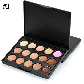 New popfeel 1PC MIni 15 Colors Face Concealer Camouflage Cream Contour Palette Cosmetic Concealer Palette Christmas Gift