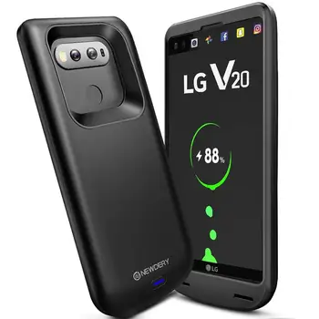 NEWDERY drop shipping telefónu, batérie, nabíjačky, puzdra pre LG V20 5000mAh Luxusné power bank prípade pre LG V20 úplné pokrytie