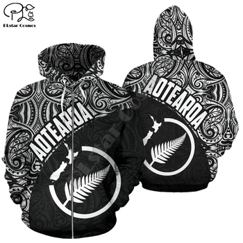 NewFashion Nový Zéland Maori Kmeňa Aotearoa Vlajkou Krajiny, Retro Tetovanie Tepláková súprava Muži/Ženy Pulóver Streetwear 3DPrint hoodies 21