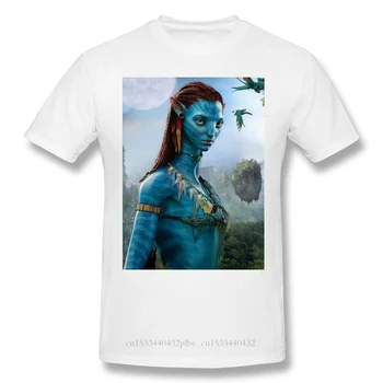 Neytiri Čierne Tričko Avatar Cameron Jack Sally Sci-Fi Akčný Film Homme T-Shirt Tees Čistý Príliš Krátky Rukáv