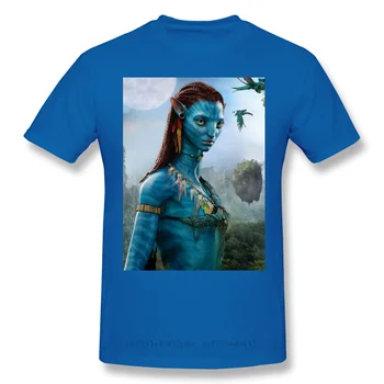 Neytiri Čierne Tričko Avatar Cameron Jack Sally Sci-Fi Akčný Film Homme T-Shirt Tees Čistý Príliš Krátky Rukáv