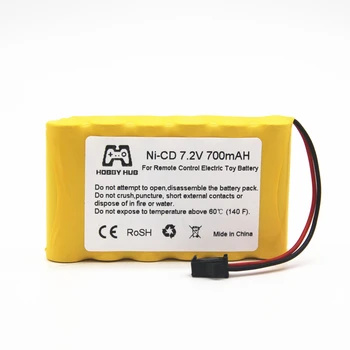 NI-CD 7,2 V, 700mAH AA nabíjateľné batérie pre rc auta Nádrž Telerobot čln, Diaľkové ovládanie, elektrické hračky nicd aa 7,2 v, batéria