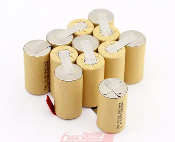Ni-Cd Sub C 14,4 V 1200 1500 1800mAH Nabíjateľná Batéria pre Powertools Ručné Vŕtačky Bunky 12SN P89