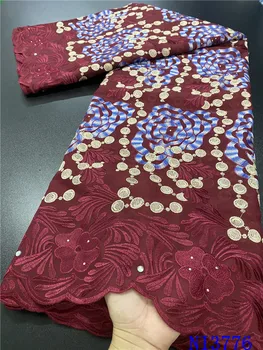 NIAI švajčiarskej čipky textílie afriky čipky textílie najnovšie swiss voile čipky vo švajčiarsku nigérijský bavlnené textílie, čipky na šaty NI3233