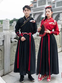 NiceMix Tradičné Hanfu Ženy Výšivky Tanečné Kostýmy Festival, Rave Oblečenie Spevákov Výkon Oblečenie Ľudové Rozprávky Šaty