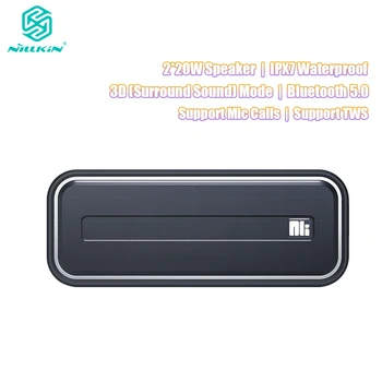 NILLKIN Bluetooth Reproduktor Prenosné Bezdrôtové Reproduktory Stereo na Vzostupe BassMusic surround IPX 7 Nepremokavé Vonkajšie Reproduktory Box