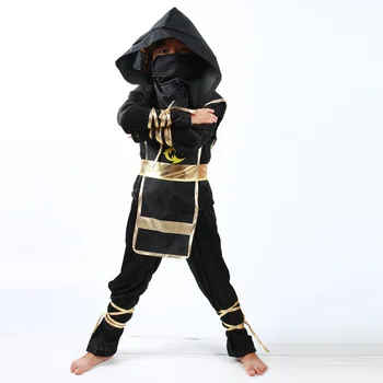 Ninja Ninjago Cosplay Kostým Chlapci Oblečenie Sady Deti Oblečenie Sviatok Vianočný Maškarný Party Šaty, Obleky S Šípky Dýku