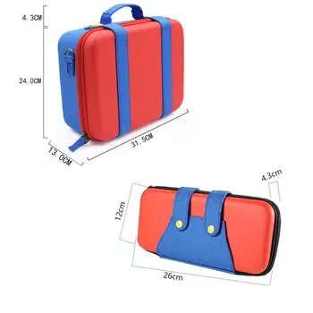 Nintendo Prepínač skladovanie taška Mario NS herné konzoly taška pevný rámček pre ochranu veľkosť vrecka Prepínač matku a dieťa taška