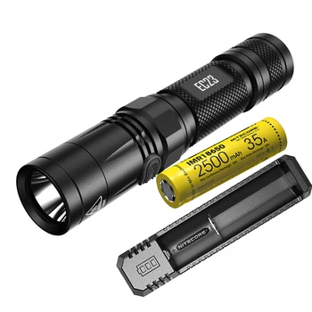 NITECORE EC23 Baterka CREE XHP35 HD LED max 1800 svetelného lúča vzdialenosť 255 meter nepremokavé vonkajšie horák, vyhľadávacie záchranné svetlo