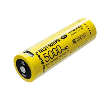 NITECORE NL2150HPR 21700 USB-C Nabíjateľná Li-ion Batéria 5000mAh 3.6 V 18Wh 15A Kontinuálne Discharger Batérie pre Baterku