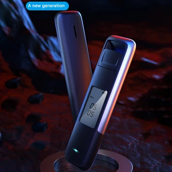 Non-Kontakt Digitálne Breath Alkohol Tester, v Reálnom Čase Odpoveď s Počuteľné AlertBacklight LCD Displej，USB Nabíjateľné