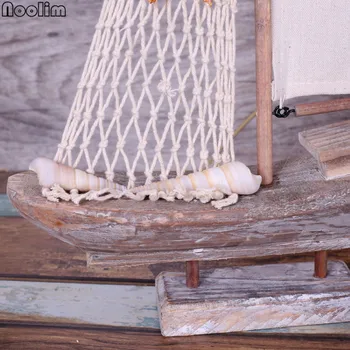 NOOLIM Americkom Vidieckom Štýle Retro Plachetnica Model Remeslá Loď Príklad Izba Domov TV Ark Námorných Dekorácie