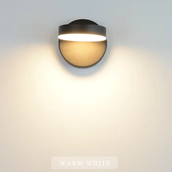 Nordeic Led nástenné svietidlo 3 farebné osvetlenie s vypínačom nástenné svietidlo 12W White Black Vnútorné Moderných pre vnútorné Schodisko Spálňa Posteli