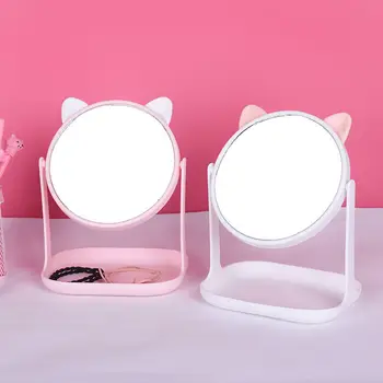 Nordic krásne Multifunkčné make-up Zrkadlo Ploche Otočná Gotický Krásy Selfie Zrkadlo Rose Kolo, Oválne Srdce Krásy, Aby Zrkadlo