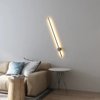 Nordic Minimalistický Dlho, Nástenné Svietidlá, Moderné Led Nástenné svietidlo Krytý Obývacia Izba, spálňa LED Nočné Lampy Domova Svietidlá