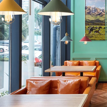 Nordic minimalistický tvorivé bar, reštaurácia, spálne, kaviareň farba jeden vedúci Macaron Bell LED lustre