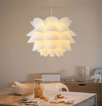 Nordic Nezávislá Svetlo Moderný prívesok Lampa kreatívne osvetlenie white lotus visí lampa Spálne, obývacia miestnosť, bar štúdia art decoration