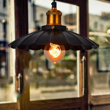 Nordic retro Americký priemyselný štýl tvorivé kovaného železa bar s oblečením reštaurácia osobnosti retro dáždnik luster