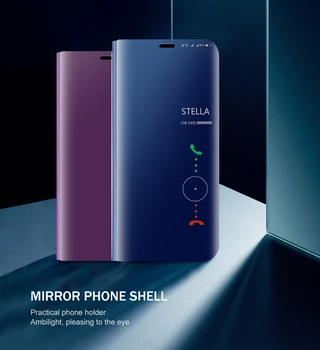 Note9s Smart mirror kože flip puzdro pre xiao redmi poznámka 9s prípade na readmi poznámka 9 s poznámka 9 pro max Držiak kryt telefónu
