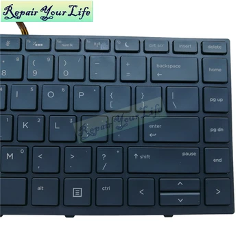 Notebook klávesnica Pre HP ProBook 430 G5 440 G5 445 G5 ZHAN 66 Pro G1 NÁS čierny rám wih podsvietený originálne nové podsvietenie