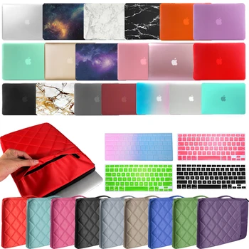 Notebook Prípad pre MacBook Pro Air 11/12/13/15/16 Inch Hard Shell Anti-odtlačkov prstov Nahradiť Notebook Kryt+ Klávesnica Kryt Film+Taška