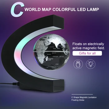 Novinka LED Mapa Sveta Ľahké Plávajúce Svete Magnetická Levitácia Svetlo Antigravitačné Magic Román Lampa Narodeniny Domov Dec Nočné lampy