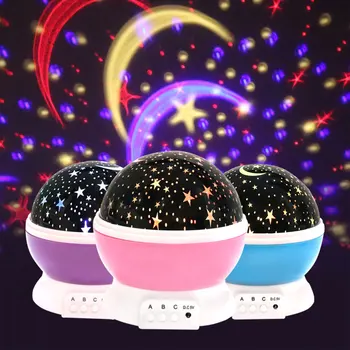 Novinka Svetelný Hračky Romantický Hviezdne Nebo LED Nočné Svetlo Projektoru, Batérie, USB Nočné Svetlo Tvorivé Narodeniny Hračky Pre Deti,