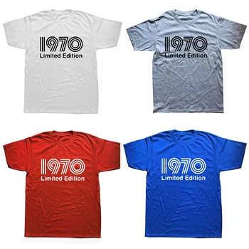 Novinkou Roku 1970 Limitovaná Edícia T-Shirt Mens Krátke Rukávy Nadrozmerné Streetwear Hip Hop Tlačených Tričká Top Tees
