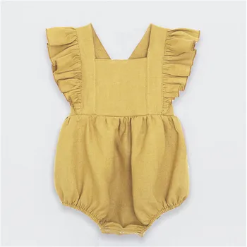 Novonarodené Dievčatká Remienky Jumpsuit Oblečenie Jar Leto Dievča Batoľa Oblečenie Farbou Značky Baby Detská Baby Deti Oblečenie