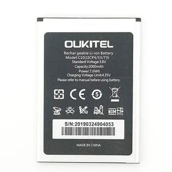 Nová Batéria Pre Oukitel C10 / C10 PRO C10pro Mobilný Telefón Akumulátor 2000mAh Li-ion Výmena Batterie