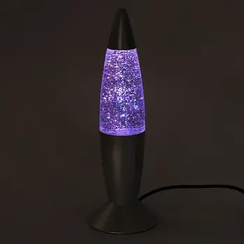 Nová Značka 1pc 3D Rocket Multi Farby Láva Lampa RGB LED Glitter Party Nálady, Nočné Svetlo Vianočný Darček Nočná lampa Noc