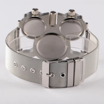 Nová Značka OULM Mužov Vojenskej hodinky Multi-Funkčný 3-Movt Quartz Oceľové Náramkové hodinky s Veľkým Dial pre mužov relogios