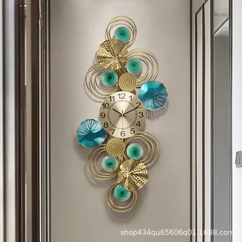 Nová čínska módnych domov obývacia izba umenie hodiny luxusné dekorácie, nástenné digitálne hodiny domov decore 3D nástenné hodiny moderný dizajn