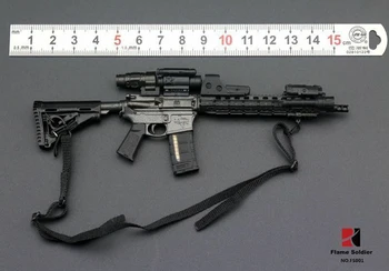 NOVÉ 1/6 rozsahu zbraň zbraň model hračky FlameSoldier FS001 Celý Set M4 Model Puška 1/6 Zbraň Zbraň Model Uchytenie 12