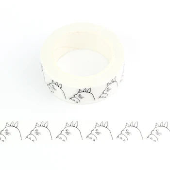 NOVÉ 10pcs/veľa Roztomilý Totoro Washi Pásky, Papier DIY Dekoratívne Scrapbooking Plánovač Lepidlo Maskovacie Pásky Kawaii kancelárske potreby