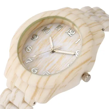 Nové 2020 Imitácia Dreva, Obilia dámske Hodinky Skladacia Spona Dámske Náramkové hodinky Módnej Bežné Quartz Hodinky
