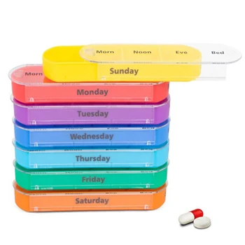 Nové 28 Štvorcov Týždenník, 7 Dní Tablet Pilulku Box Držiteľ Medicíny Skladovanie Organizátor Kontajner Prípade Peňaženky Medicíny Box Cestovné Puzdro