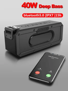 Nové 40W Bluetooth Reproduktor Prenosný Bezdrôtový Stĺpec Soundbar TWS 5.0 IPX7 Nepremokavé Hudby Boom Box Bass Subwoofer Hrať 15 Hodín