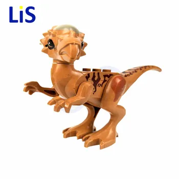 NOVÉ 8Pcs/set Kompatibilný s logoes Jurský Svetov Tyrannosaurus T-rex Indominus Rex Carnotaurus Indoraptor Dinosaura Budovy