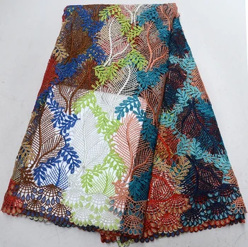 Nové Africké kábel čipky kvalitné francúzske Guipure čipky tkaniny, výšivky kábel čipky textílie svadbu