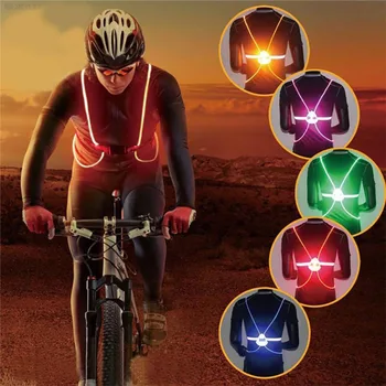 Nové Arrivel Reflexná Vesta 360 Vysoká Viditeľnosť LED Blesk Jazdy Nočné Jazdy na Bicykli Vonkajšie Svetlo Až Požičovňa Bezpečnostná Vesta