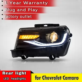 Nové Auto Styling Head Lamp-pre Chevrolet Camaro Svetlomety Camaro LED Reflektor DRL Hid Bi Xenon Auto Príslušenstvo