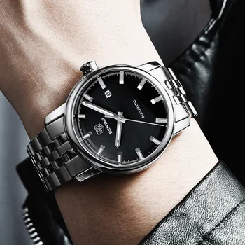 Nové BENYAR Muži Mechanické Hodinky Automatic Mens hodinky Top Značky Luxusné hodinky mužov Náramkové hodinky Vojenské Relogio Masculino 2019