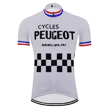 NOVÉ biele tričko cyklistika dres krátky rukáv Spojené Kráľovstvo závodné cestné cyklistické nosenie Francúzsko cyklistické oblečenie Ciclismo Rýchle Suché