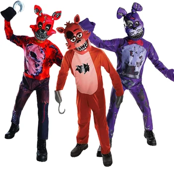 Nové Chlapci Dievčatá Zábavné Päť Nocí V Freddyho Oblečenie Fnaf Halloween Cosplay Kostýmy pre Deti Super Hrdina Strany Oblečenie Jumpsuit