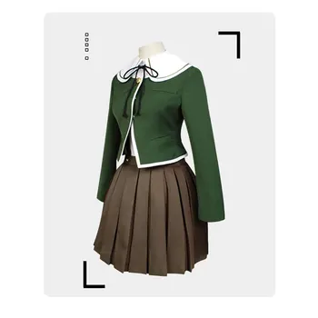 Nové Danganronpa V3 Cosplay kostýmy Chihiro Fujisaki jednotnú školskú uniformu Kabát / Sukne / kabát Kostýmy pre ženy Anime cosplay