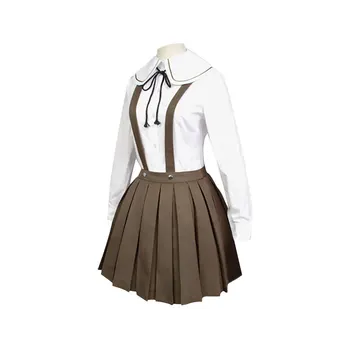 Nové Danganronpa V3 Cosplay kostýmy Chihiro Fujisaki jednotnú školskú uniformu Kabát / Sukne / kabát Kostýmy pre ženy Anime cosplay