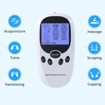 Nové Digitálne Elektrické Desiatky Akupunktúra Svalový Stimulátor Terapia na Zadnej Krku Masér celého Tela EMS Zdravotnej Starostlivosti Stroj